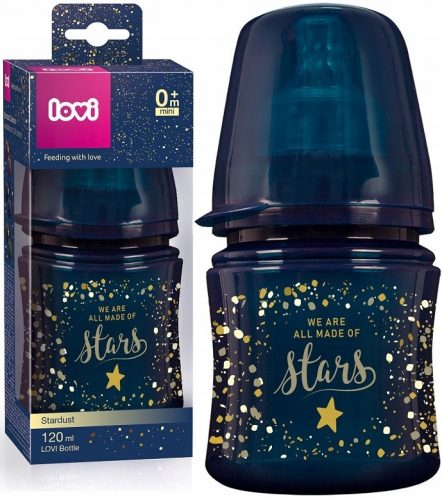 Bébiüveg - Lovi palack stardust 120 ml + dinamikus cumi