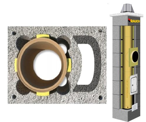 Kéményrendszer, tartozékok - RAUCH kéményrendszer 6 m fi 200 rendszerű kémény