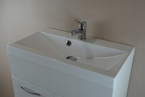 Fürdőszobai mosdók - Naszafkowa Washbasin 60x35 cm fehér konglomerátum