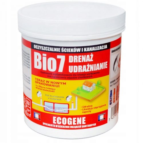  Készítmény szeptikus tartályokhoz, Ecogene tabletta, 1 l, 0,8 kg