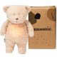 Alvó puha játék - Moonie Organic Sand Humming Teddy Bear ajándékba