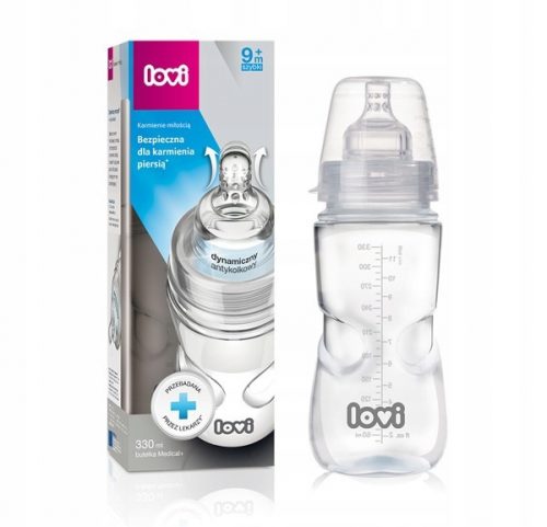 Bébiüveg - Lovi Medical+ 250 ml 3m+ teat palack