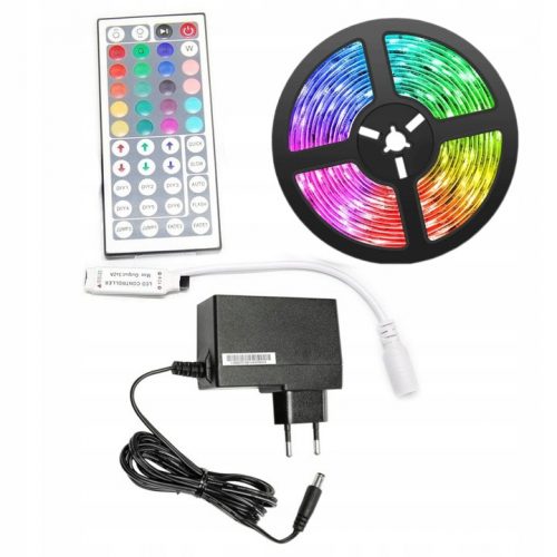 Set LED szalag 3M 5050 RGB színes szilárd VIP!