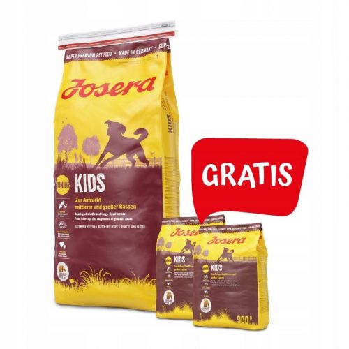 Száraz kutyaeledel - Josera Kids 15 kg junior kölyökkutyák +freebies