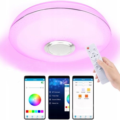 Lámpa LED RGB LAG Bluetooth hangszóró 40W + távirányító