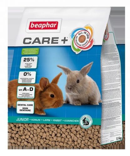 Takarmány kis rágcsálóknak - Beaphar 18407 Care+ Rabbit Junior táp 1,5 kg