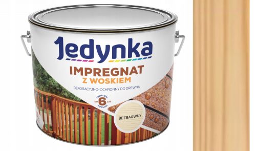 Jedynka WOOD IMPREGNATION WAX dekoratív és védő impregnálással kültérre, színtelen 10l