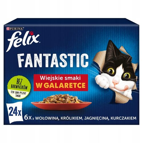 Konzerv macskáknak - Felix fantasztikus gal keverék tasakok egy macskához 24 x 85 g