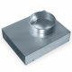 Meleg levegő cső - Stemper Round Outlet Flat 125/ 200x50 mm