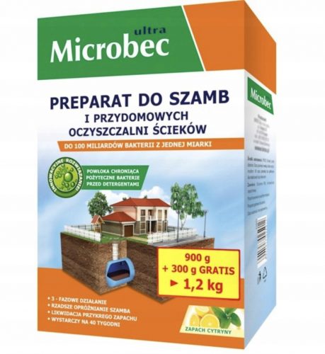  Porkészítmény szeptikus tartályokhoz Bros Microbec Ultra 1,2 kg