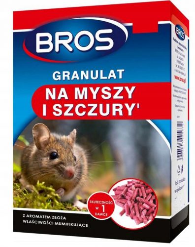 Egerek és patkányok elleni védelem - Bros egér granulátum 2,5 kg mérgező patkányok rágcsálók