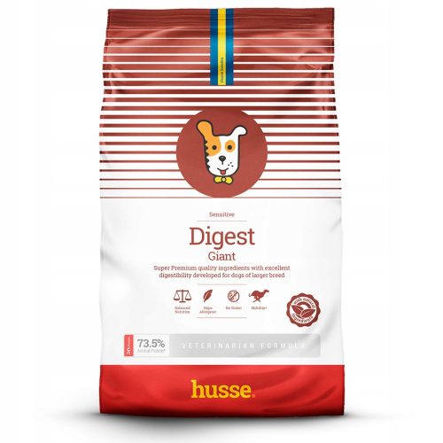 Száraz kutyaeledel - Husse Digest Giant 12,5 kg - nagy kutyaeledel