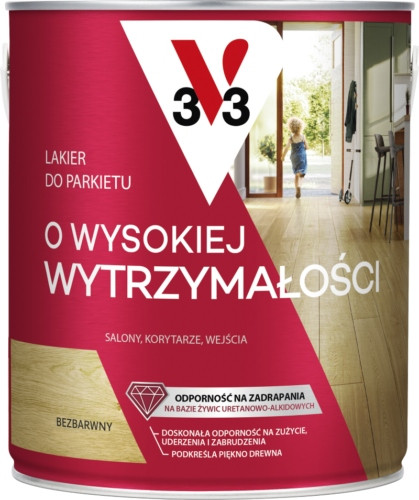 V33 parkettalakk, színtelen, fényes, 5 l