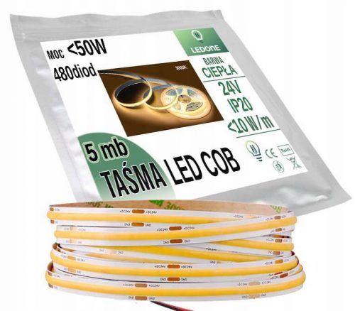 LED COB 24 V neon szalag 5M LED Pro Line