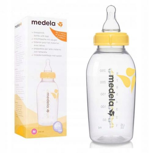 Bébiüveg - Medela, palack 250 ml teat átlagos áramlás m