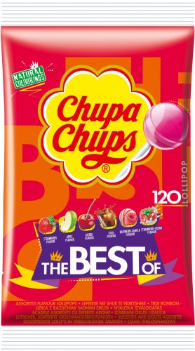 Chupa chups gyümölcs nyalóka zsák 120 db