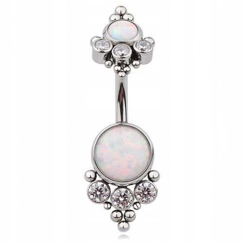  BELLY RING OPAL OP-18 TITANIUM G23 1.6/10