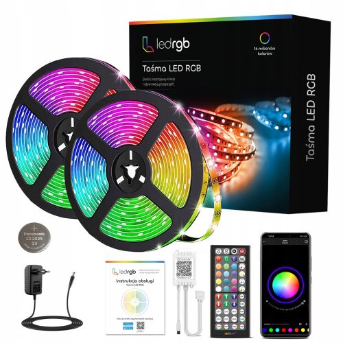 LED 15 m RGB5050 Bluetooth Music kicsomagolja az YT zenét