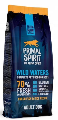 Száraz kutyaeledel - Primal Spirit Suga Wild Waters 70% 12 kg