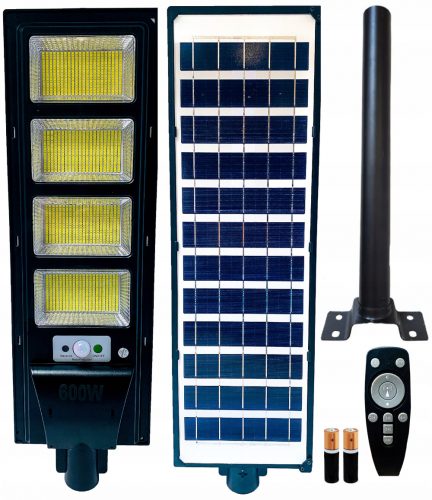 Utcai lámpa a kertbe - Street Solar Lámpa 600W + pilóta fogantyú