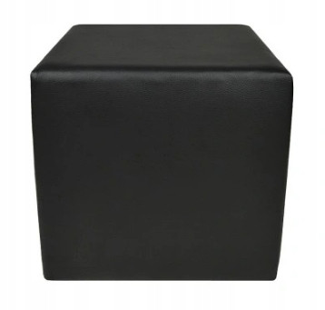 Pouf Cube lábtámasz öko bőr 35x35 fekete