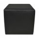 Pouf Cube lábtámasz öko bőr 35x35 fekete