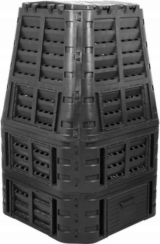 Komposztáló - 1000l Garden Composter Black Single -kemping