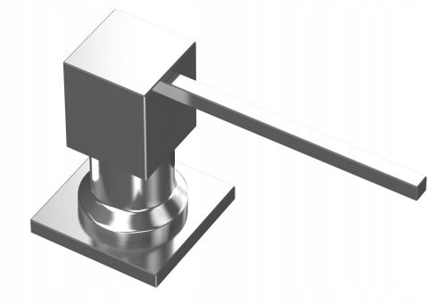 Beépithetö szappan adagoló - Szappanfolyadék -króm adagoló négyzet alakú mosogatóhoz
