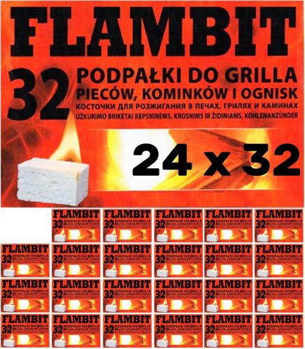 Grill és kandalló gyújtókocka - Rozpałka Flambit 0,3 kg