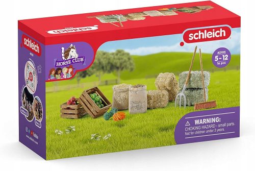 Játék figura - Schleich egy nagyszerű ló -táplálékkészlet 42105