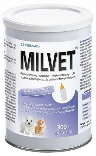 Vitaminok macskáknak - MILVET Tej kölyökkutyáknak és cicáknak 300g