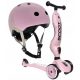 Gyermek robogó - Scoot and Ride Scooter Set + 2in1 Rose 1+ sisak