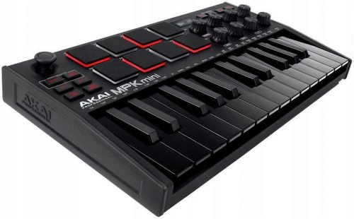  Akai MPK Mini MK3 Fekete vezérlő billentyűzet