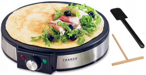  NAGY kreppkészítő GYORS MELEGÍTÉS 30cm XXL TRANSA ELECTRONICS 1500W