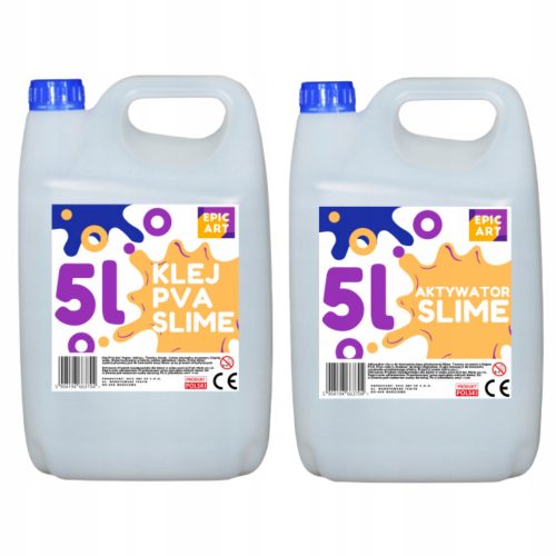  PVA RAGASZTÓ készlet SLIME-hez 5 LITER + AKTIVÁTOR 5L