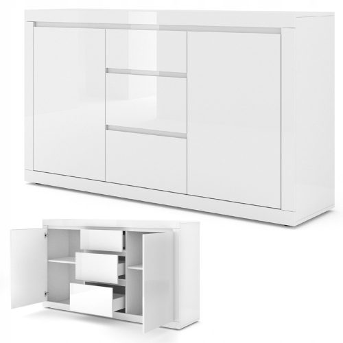  Bim Furniture Bello Bianco III komód 150 x 40 x 89 cm fehér fényű