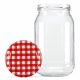 Flakono - 30x Glass JAR 900ml mézlé -tartósítószerekhez