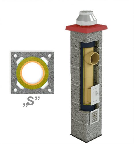 Kéményrendszer, tartozékok - Kémény 60/100 Berettnek, Vaillant, Viessmann 5m