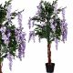 Művirágok, gyümölcsök - Mesterséges Purple Wisteria Tree 120 cm