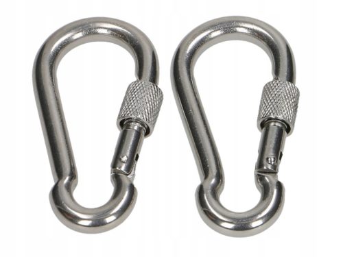  KARABINER 10x100, ROZSDAMENTES, BIZTONSÁGOS