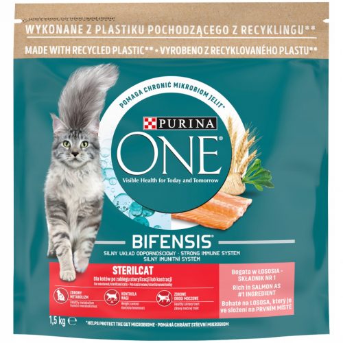  Purina ONE szárazeledel lazac 1,5 kg