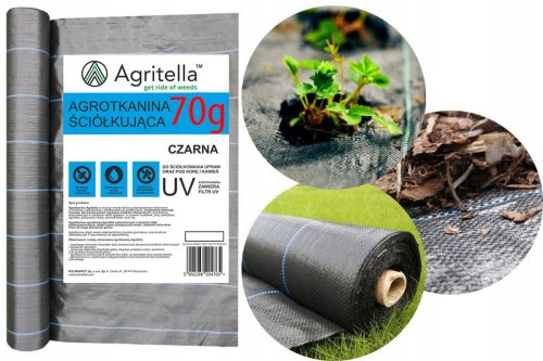 Agrotextília - Antichwastowa Mat Agrotkanka fekete 2,2x50m 70 g