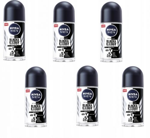  NIVEA MEN Fekete Fehér férfi izzadásgátló 6 db.