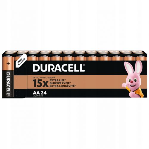  Duracell AA alkáli elem (R6) 24 db.