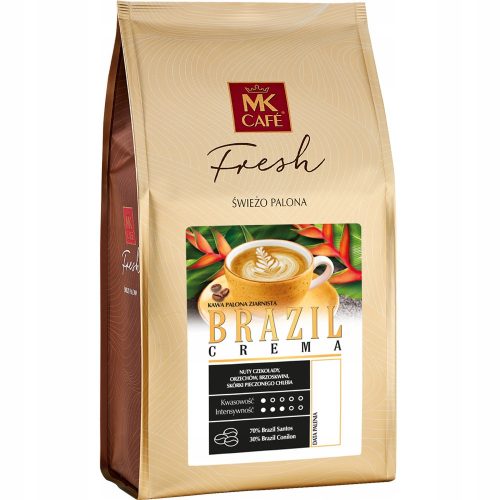 Frissen pörkölt kávé MK Fresh Brazil Crema 1kg