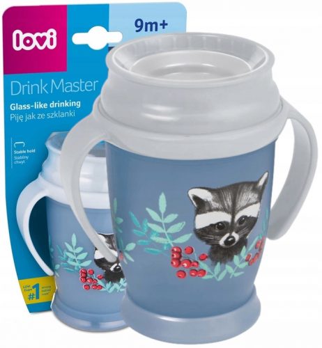 Bögre, üveg csecsemőnek - Lovi Cup 360 ° Ital Mester Wild Soul Boy 250ml