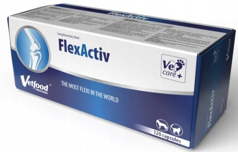 Vitaminok macskáknak - Vetfood Flexactiv 120 KAP