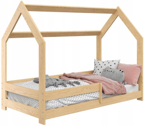 Egyszemélyes ágy gyerekeknek - Bed Baby House 160x80 gyermekek számára Pine D5