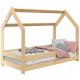 Egyszemélyes ágy gyerekeknek - Bed Baby House 160x80 gyermekek számára Pine D5