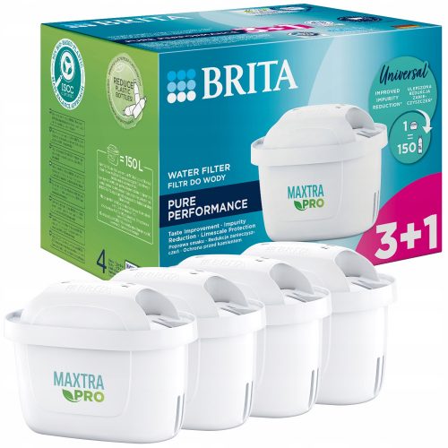  Szűrőbetét a Brita Maxtra Pro Pure Performance kancsóhoz, 4 db.